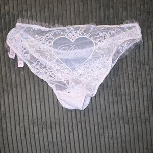 🤍 Victoria's Secret White Lace Bridal Panties